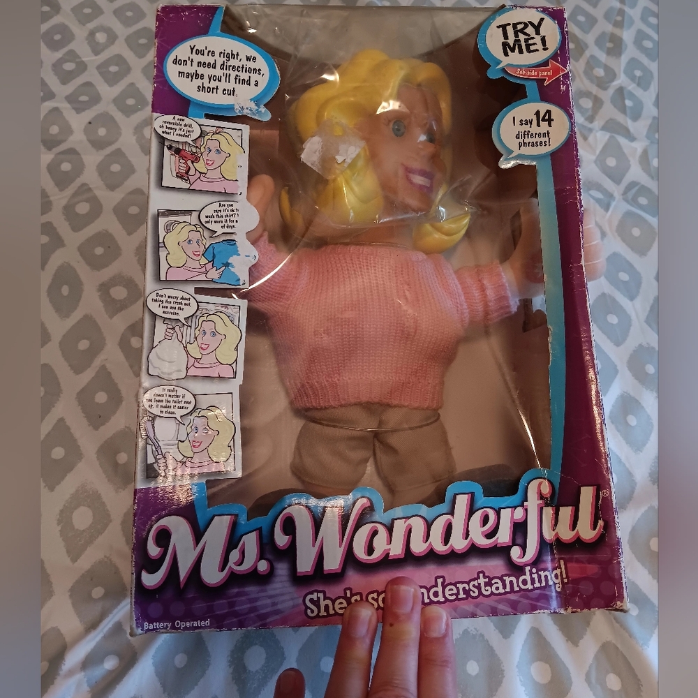 Ms. Wonderful Talking Doll Still In Box 2003 Battery Operated 2 AA NWT